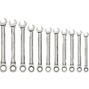 14 Piece Combination Ratcheting WrenchSet 6 mm to 19 mm