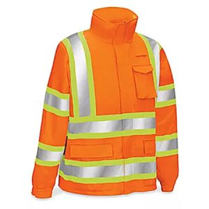 Class 2 Hi-Vis Lightweight Rain Jacket – Orange